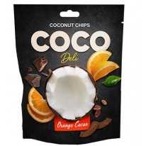 Kokosové lupienky Deli s príchuťou pomaranč 30g